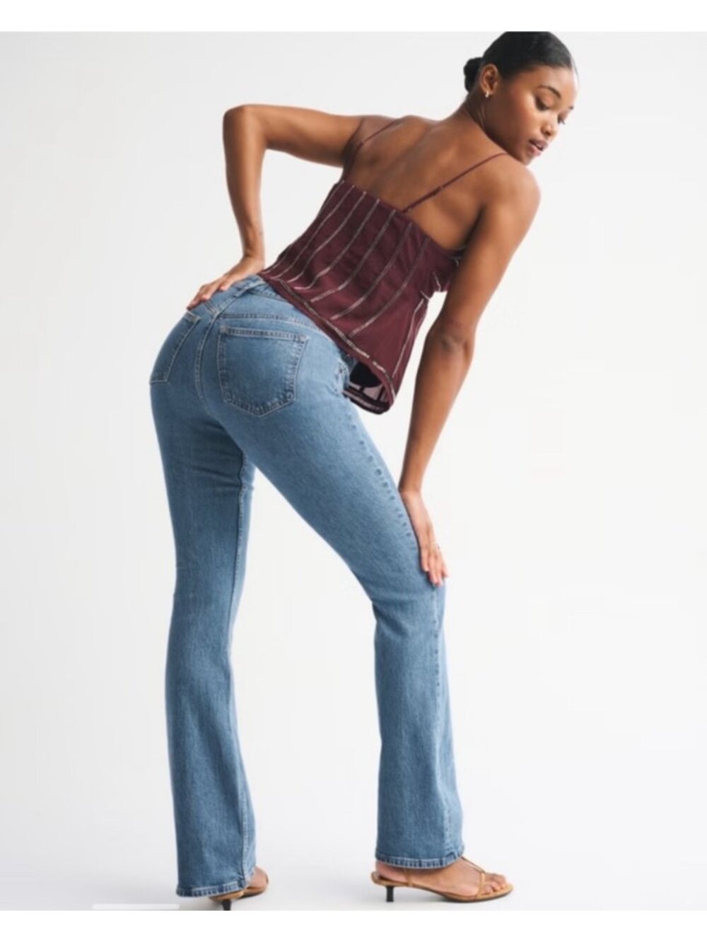 NWOT Abercrombie & Fitch Bootcut Mid-Rise Curve Love Light Wash